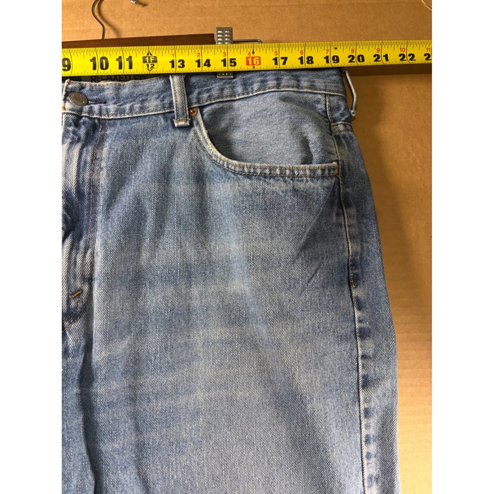 Levi's 550 Jeans Mens 40x30 Blue Relaxed Fit Tapered Leg Denim Pants - Picture 5 of 8